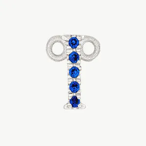 White Gold, Blue Sapphire Letter