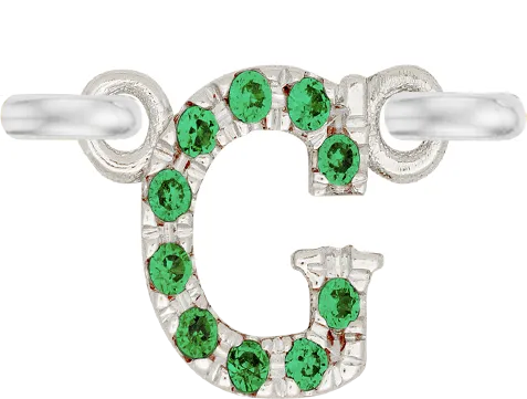 White Gold, Green Garnet Letter