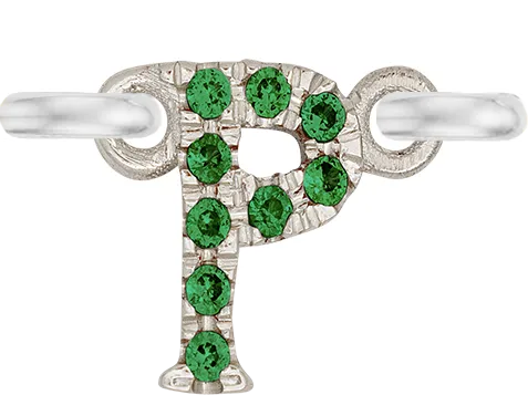 White Gold, Green Garnet Letter