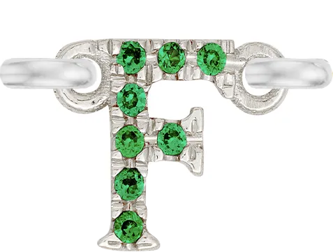 White Gold, Green Garnet Letter