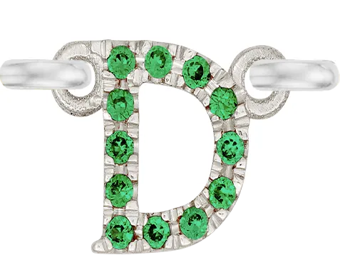White Gold, Green Garnet Letter