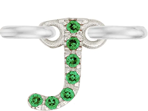 White Gold, Green Garnet Letter