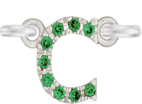 White Gold, Green Garnet Letter
