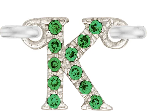 White Gold, Green Garnet Letter