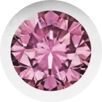 White Gold, Pink Sapphire Letter