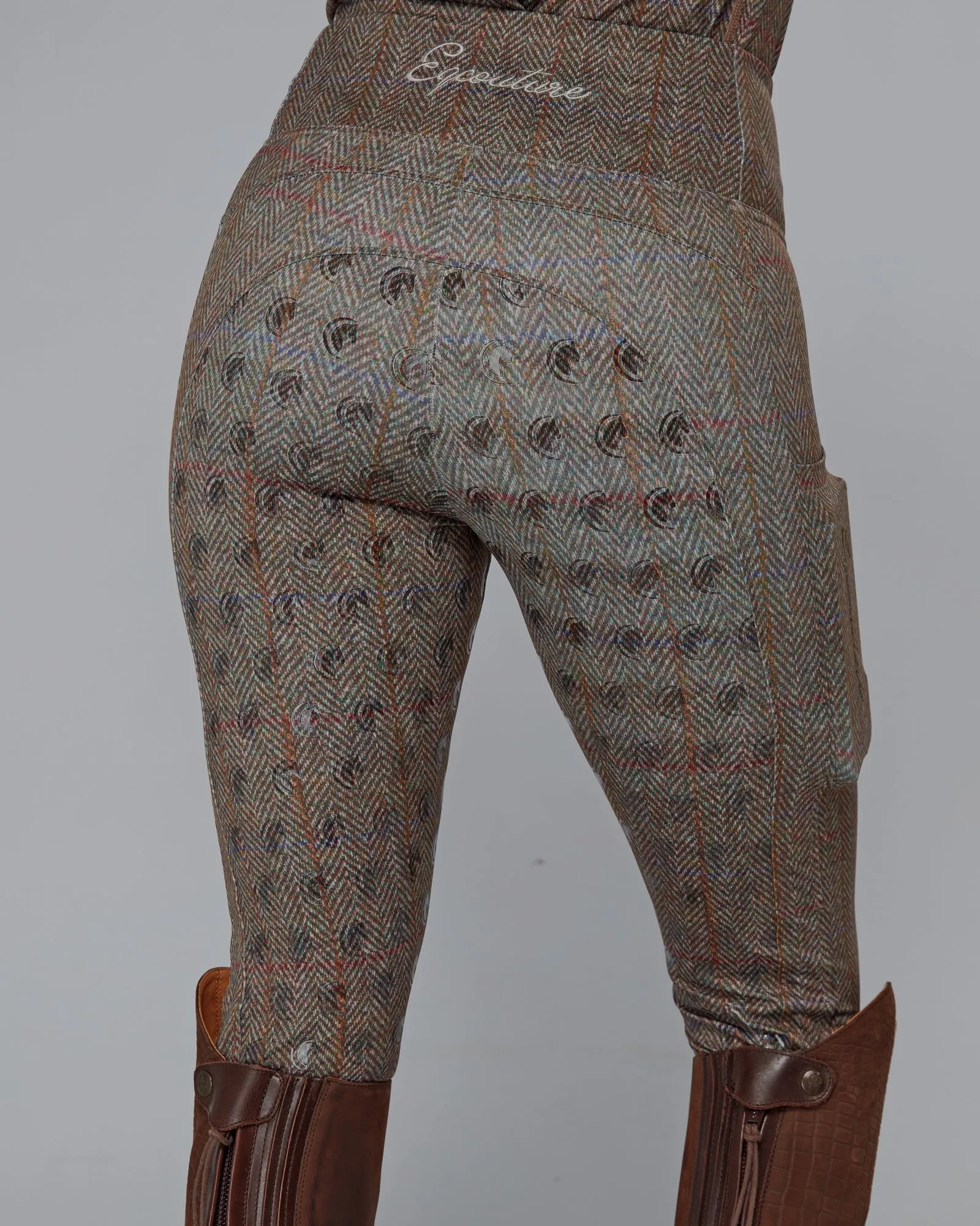 WINTER Tweed Effect Riding Leggings - Full Grip