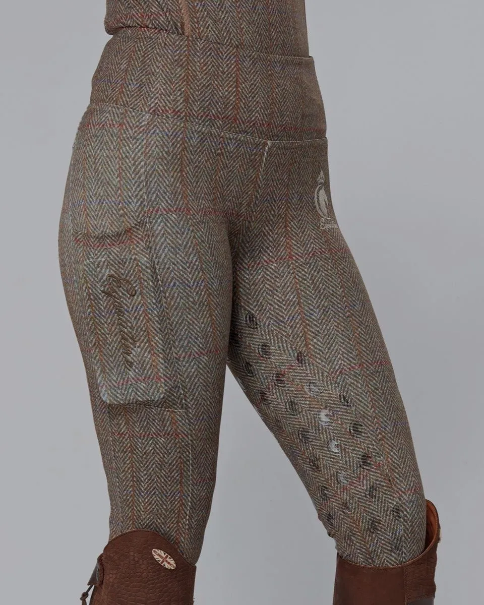 WINTER Tweed Effect Riding Leggings - Full Grip