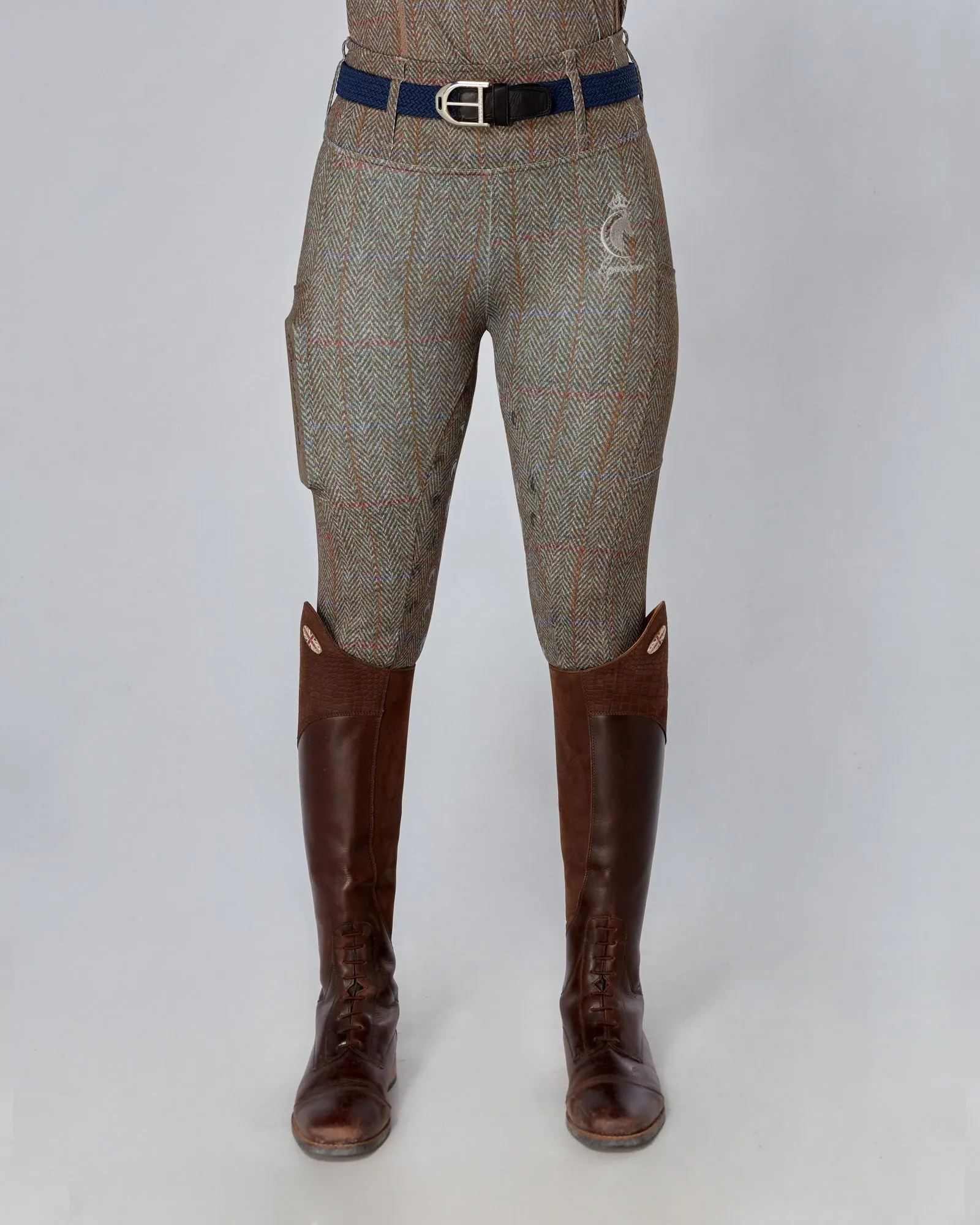 WINTER Tweed Effect Riding Leggings - Full Grip