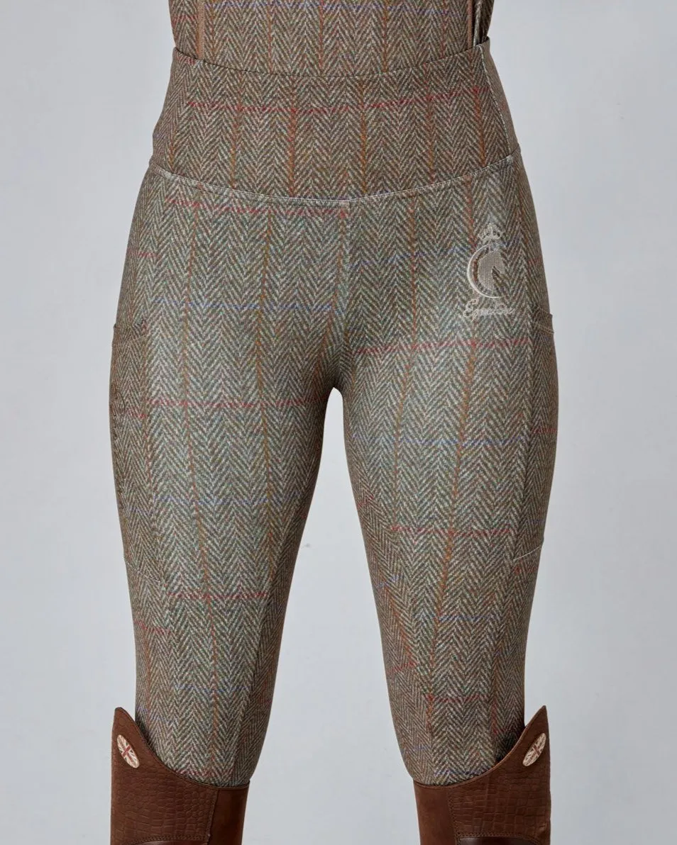 WINTER Tweed Effect Riding Leggings - No Grip