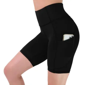 Women's Biker Shorts W/ Pockets - 7" Black