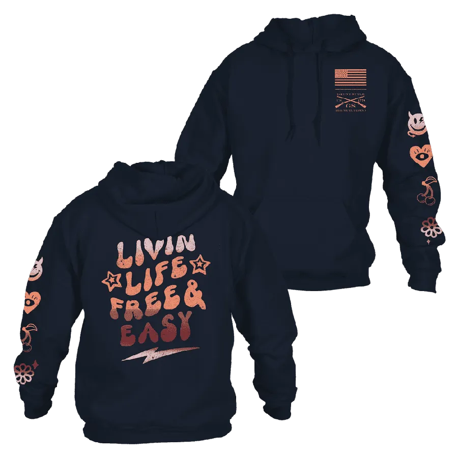 Women's Free & Easy Hoodie - Navy